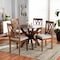 Baxton Studio April Grey Upholstered and Walnut Wood 5-Piece Dining Set 173-9882-10901 - alternate 9